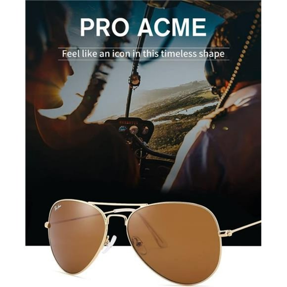 Classic Aviator Sunglasses  Polarized or Non-Polarized 58 62 MM for Men Women